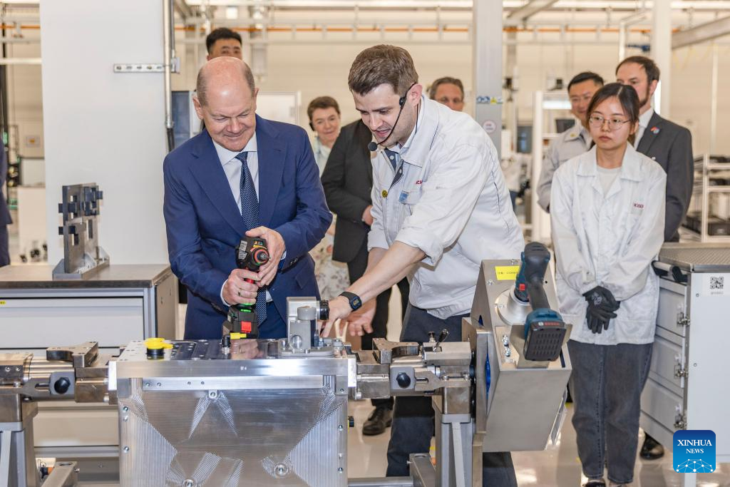 German chancellor hails Germany-China hydrogen technology cooperation