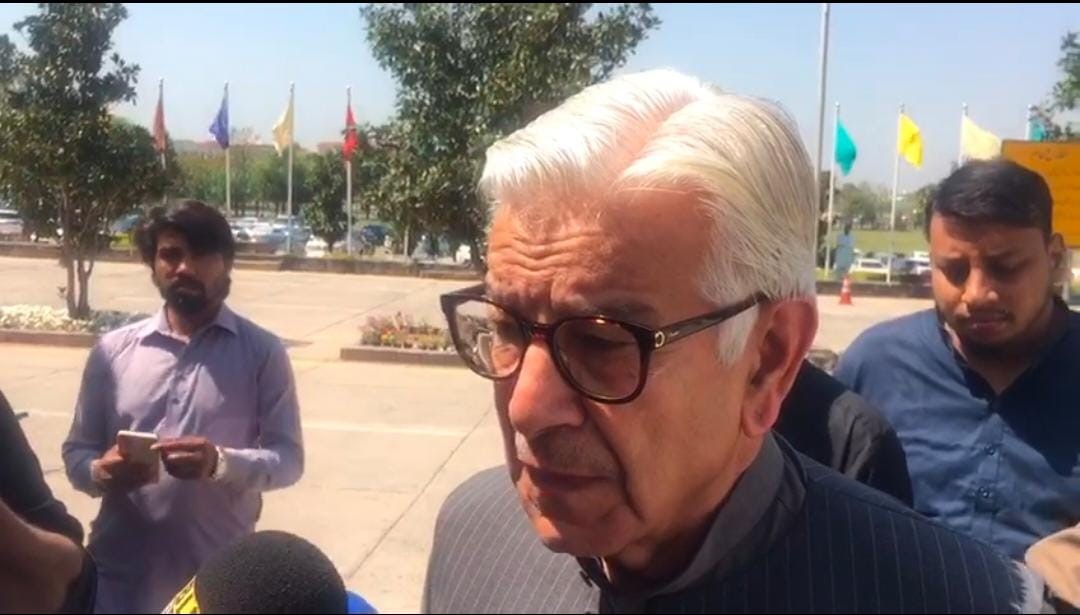 PTI treading on path of chaos, destruction, alleges Kh Asif