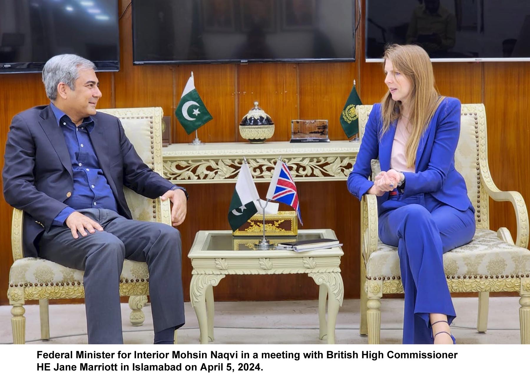 British High Commissioner takes up security cooperation issues with Interior Minister