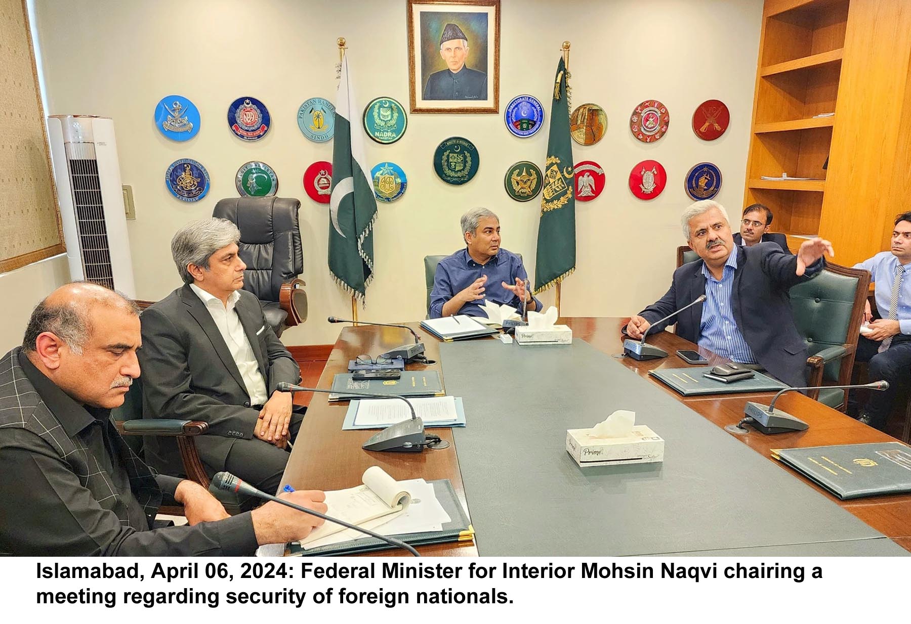 Interior Minister directs foolproof measures for protection of Chinese nationals