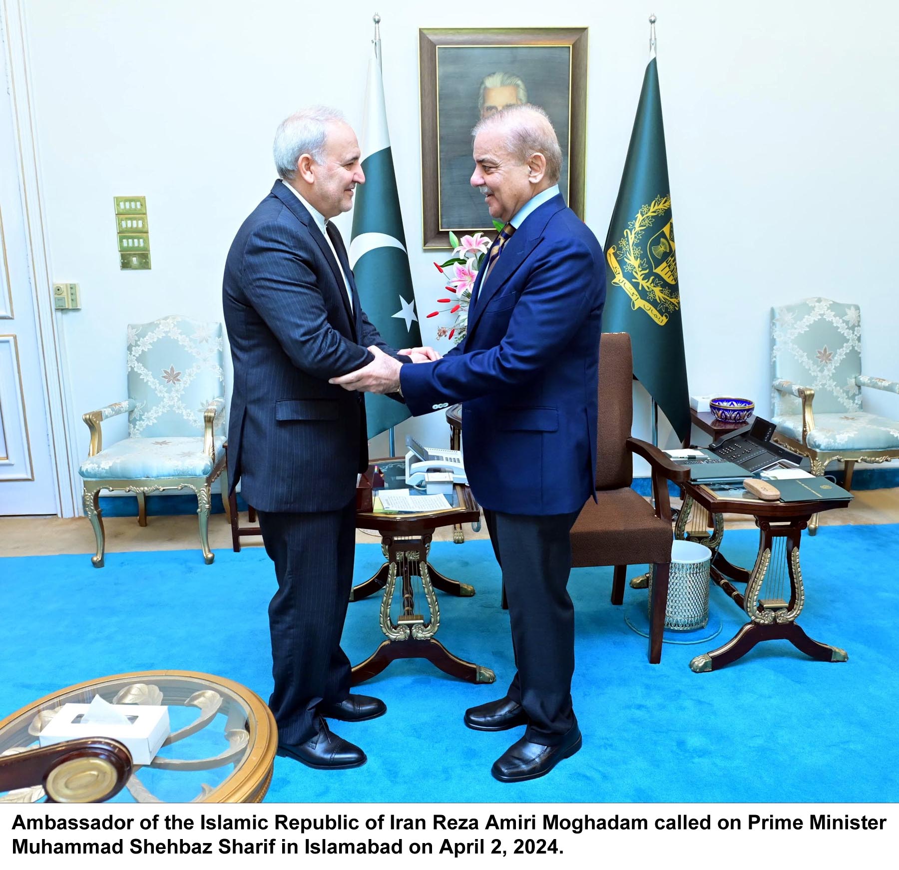 PM for enhancing trade, energy cooperation, road and rail connectivity with Iran