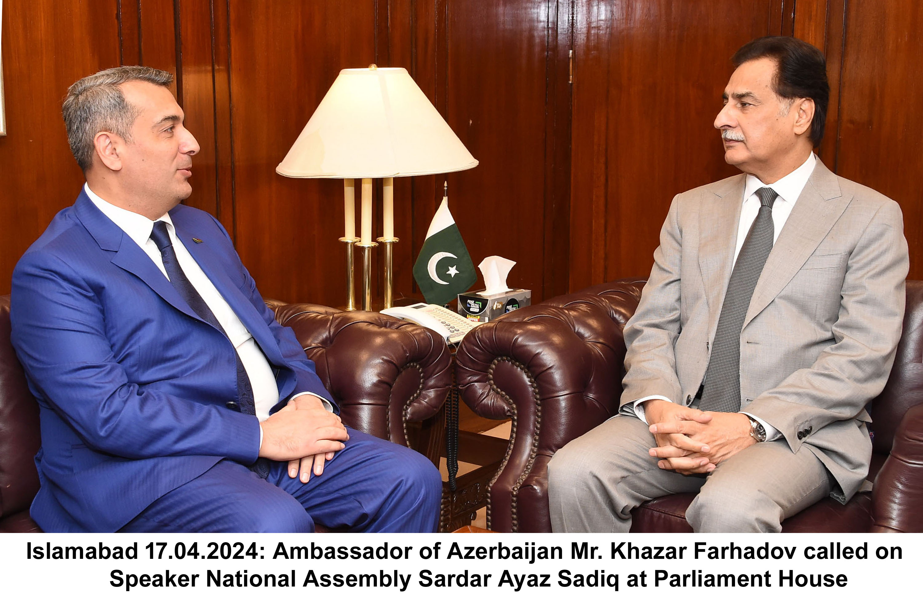 Expanding parliamentary, economic cooperation with Azerbaijan priority: Speaker NA