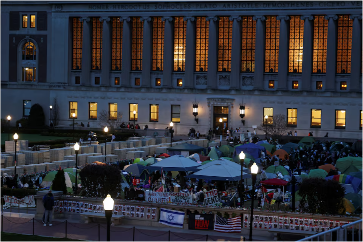 Gaza protests grow at US colleges, thousands demonstrate in Brooklyn
