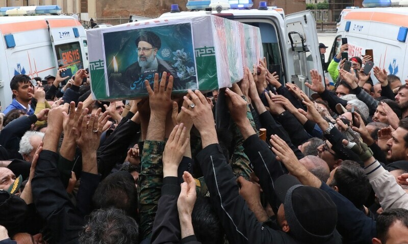 Iranians pay last respects to late president Raisi killed in helicopter crash
