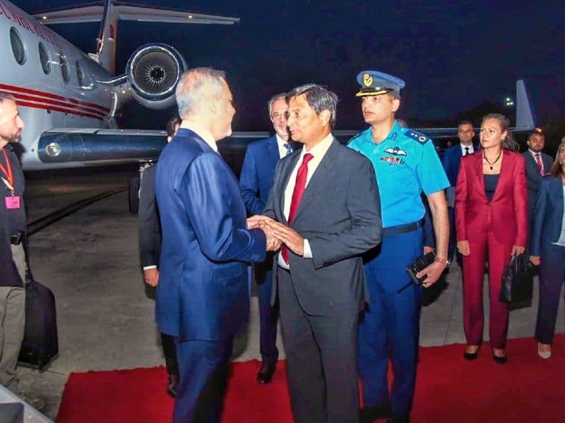 Turkiye’s FM Fidan arrives in Islamabad on official visit