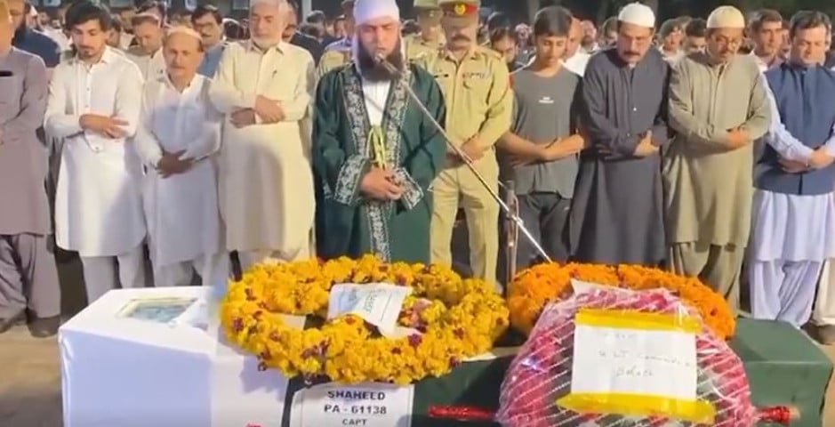 Captain, soldier martyred in Peshawar IBO laid to rest: ISPR