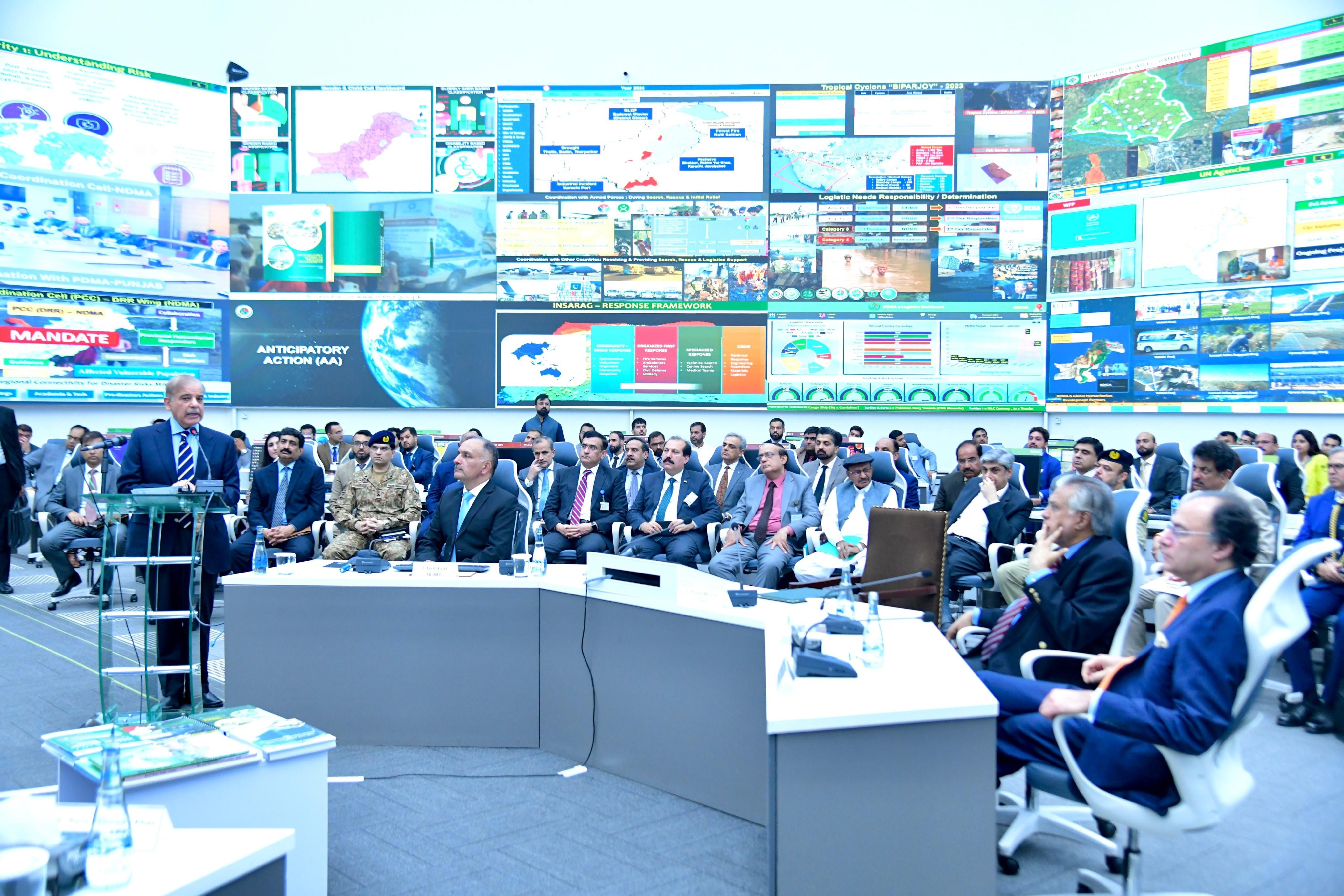 PM visits revamped NEOC, terms NDMA safety wall against impact of climate change