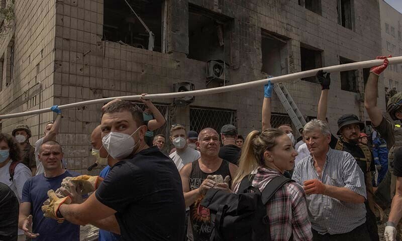 Russian missile strike kills 24 in Ukraine, destroys Kyiv children's hospital