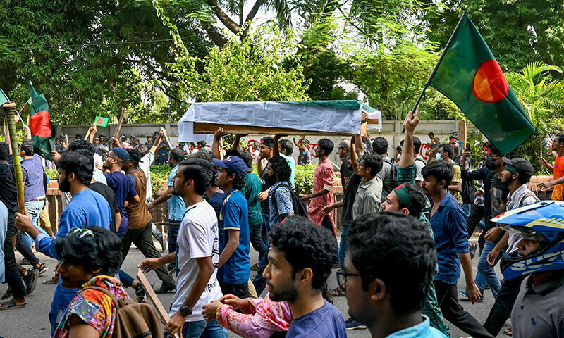Bangladesh PM pledges action as students mourn fallen classmates
