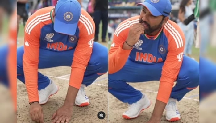 Here's why Rohit Sharma ate soil after winning T20 World Cup