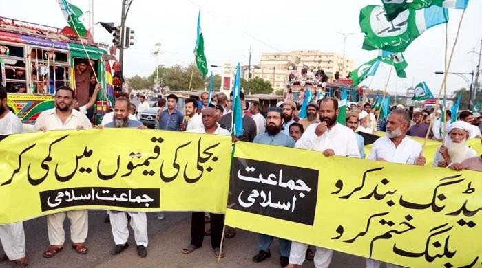 JI announces sit-ins across Pakistan to protest electricity tariffs