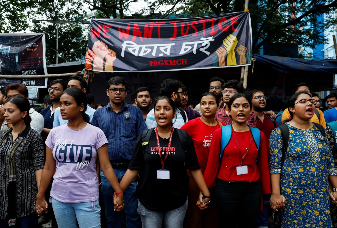 Protests erupt in India over rape and murder of doctor in Kolkata