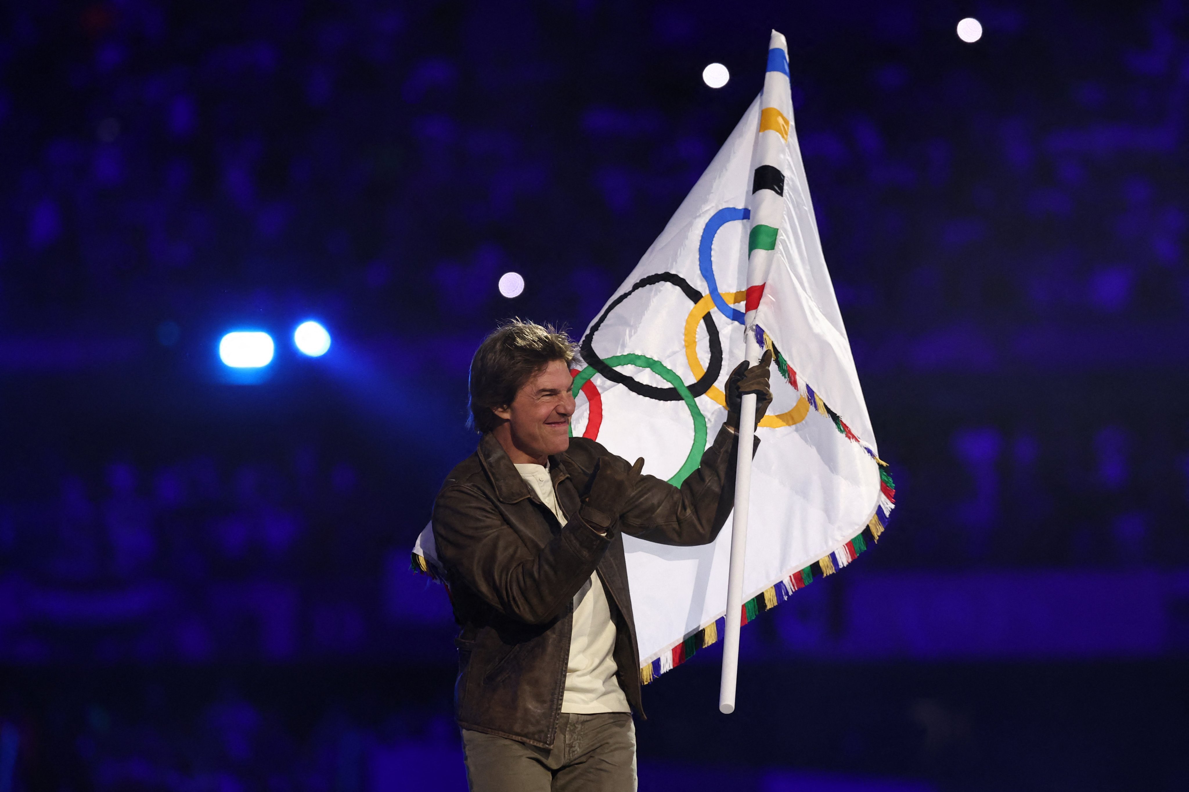 Tom Cruise performs death defying stunt at Paris Olympics closing ceremony | Video