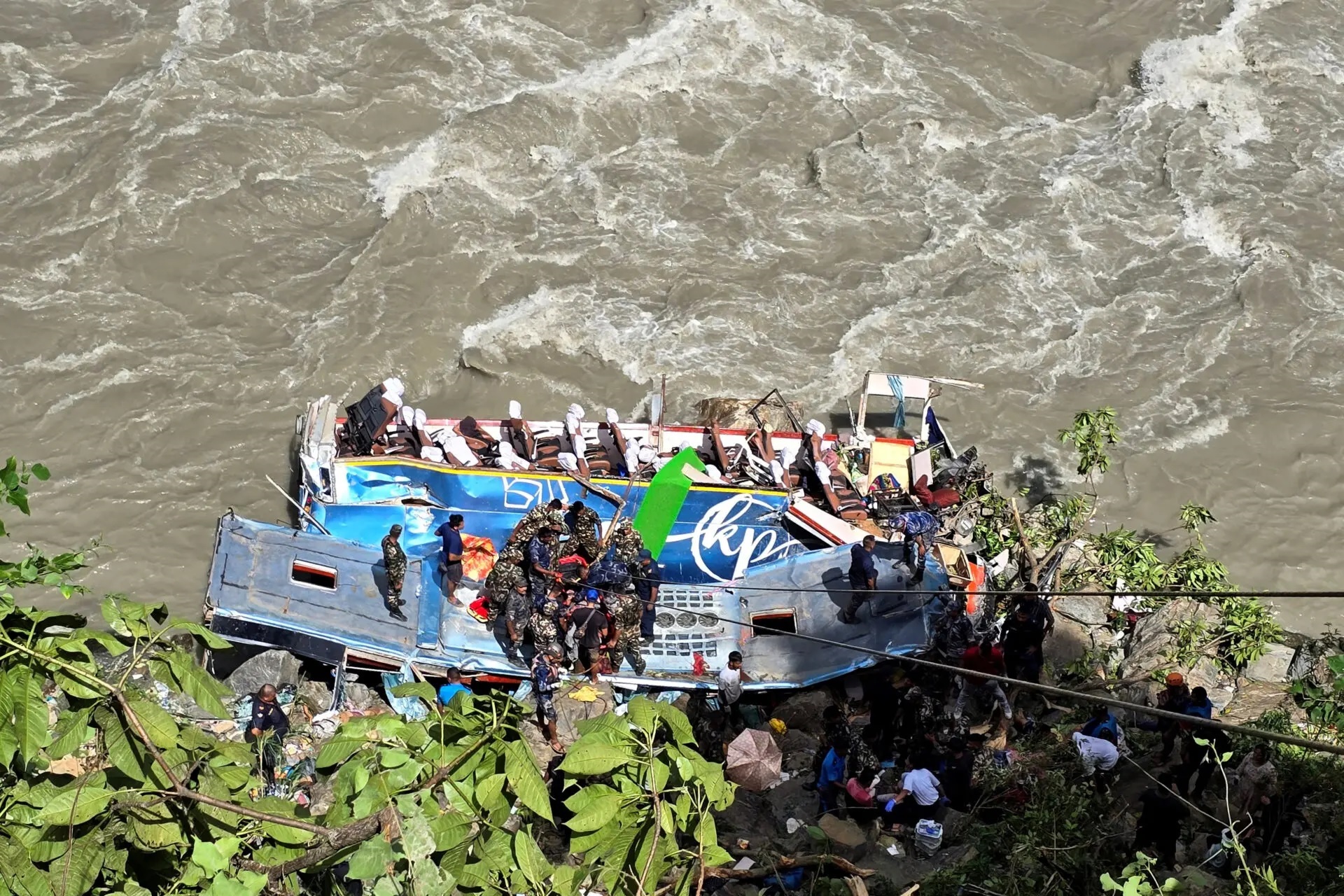 21 Indians dead, more feared missing after bus plunges into Nepal river