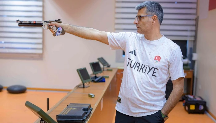 Turkish Olympic shooter aims to trademark viral stance