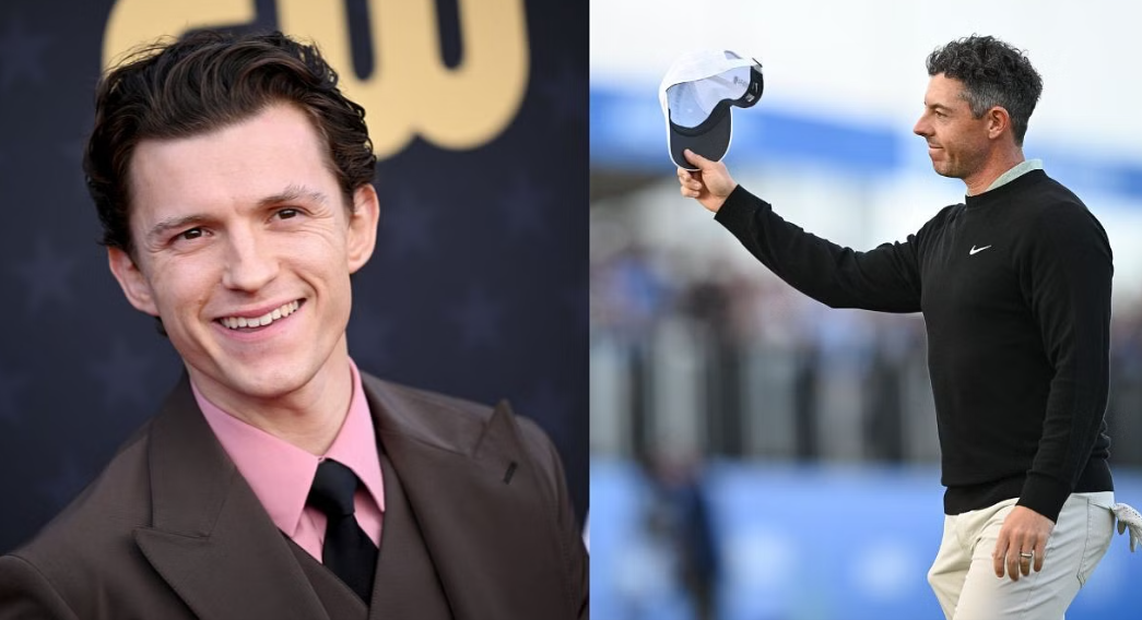 Rory McIlroy has zero clue who Spiderman star Tom Holland is as they meet on golf range | Video