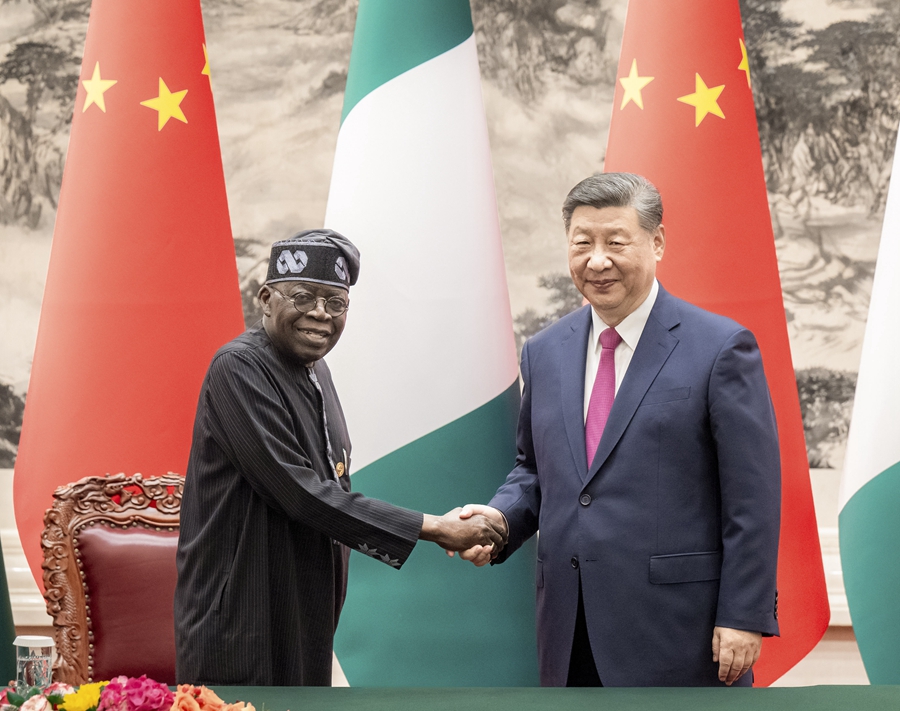 Chinese, Nigerian presidents announce elevation of bilateral ties