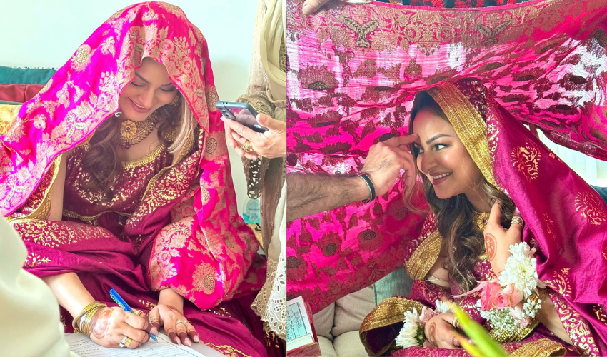 Javeria Abbasi ties the knot again, shares stunning Nikkah photos