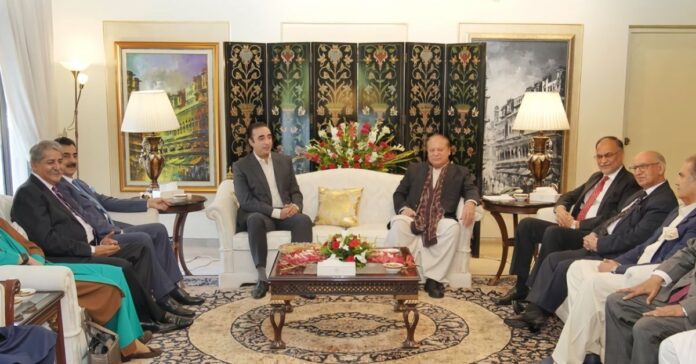 Nawaz, Bilawal agree to bring in constitutional amends ‘after further consultation’