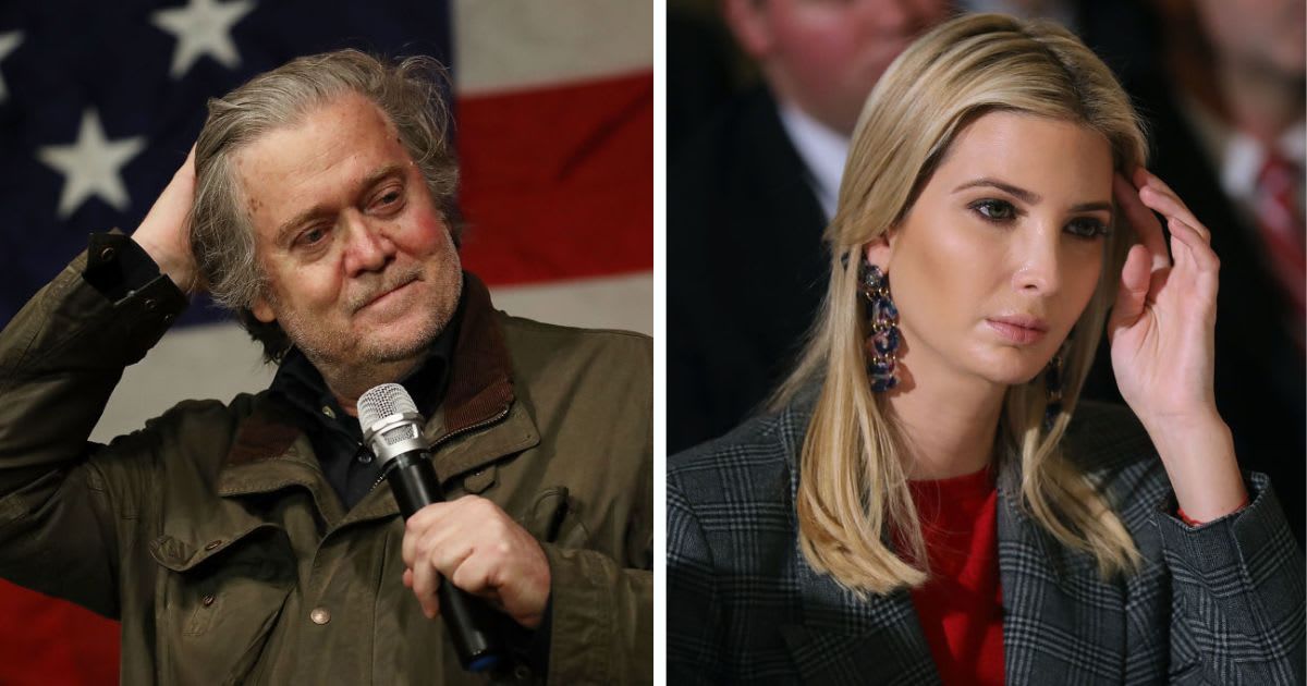 Steve Bannon sparks outrage with 'dumb as a brick' insult toward Ivanka Trump
