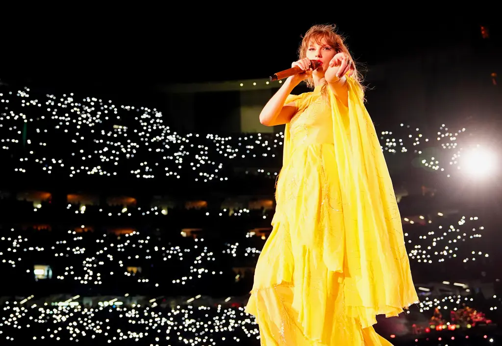 Taylor Swift makes playful Travis Kelce reference during Eras Tour concert in New Orleans