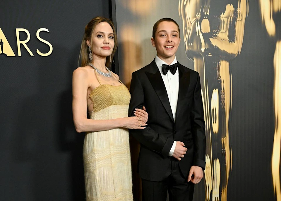 Angelina Jolie and son Knox make stunning return to the red carpet after three years