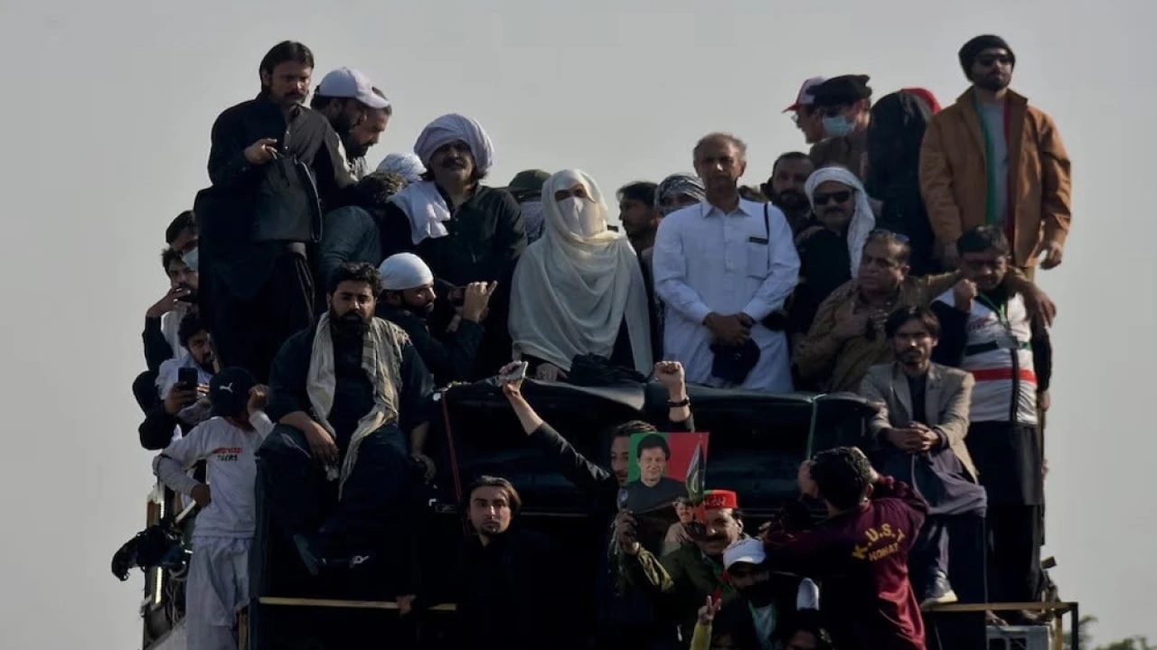Another terrorism case registered against PTI founder, Bushra Bibi, 75 other party leaders