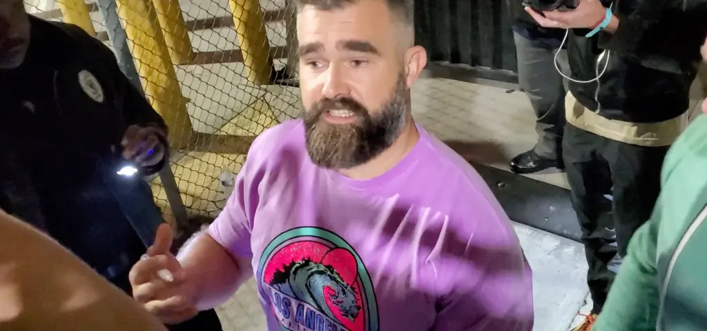 Jason Kelce Handles Heated Encounter with Fan After "Jimmy Kimmel Live!" Appearance