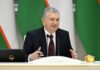 Uzbek President Mirziyoyev arrives today for two-day visit, high-level talks planned