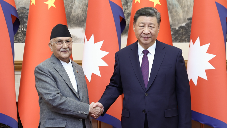 Chinese President Xi calls for advancing strategic partnership of cooperation with Nepal