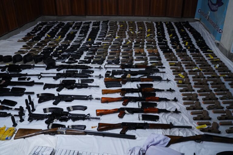 Capital police thwart arms trafficking bid, seize huge cache of weapons