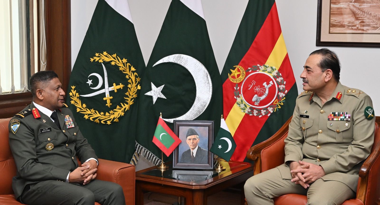 Maldives’ Maj-Gen Hilmy, Gen Munir reaffirm commitment to revitalizing bilateral ties