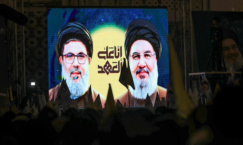Tens of thousands pour in for Beirut funeral of slain Hezbollah leader