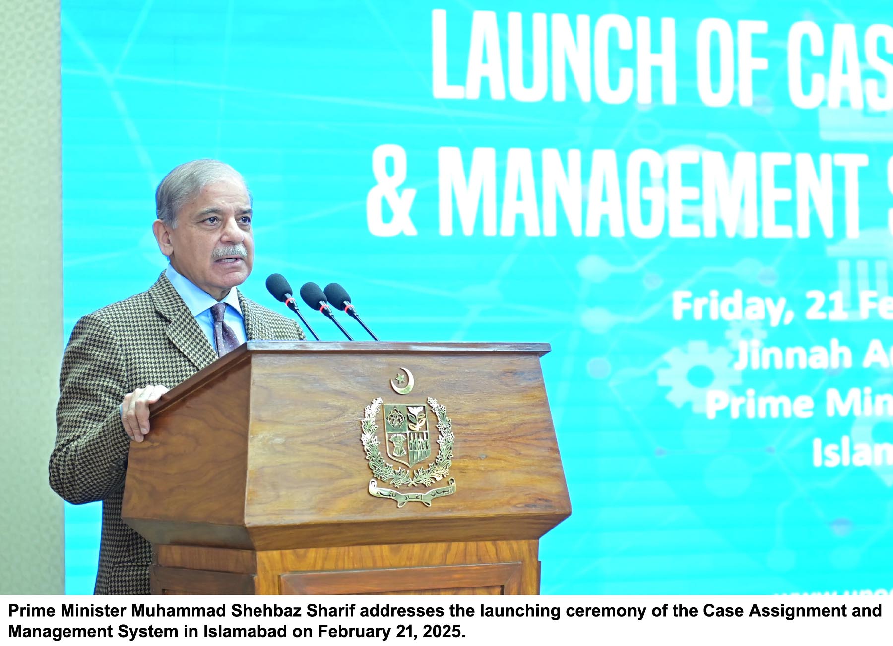 PM Shehbaz launches case management system to modernise judiciary
