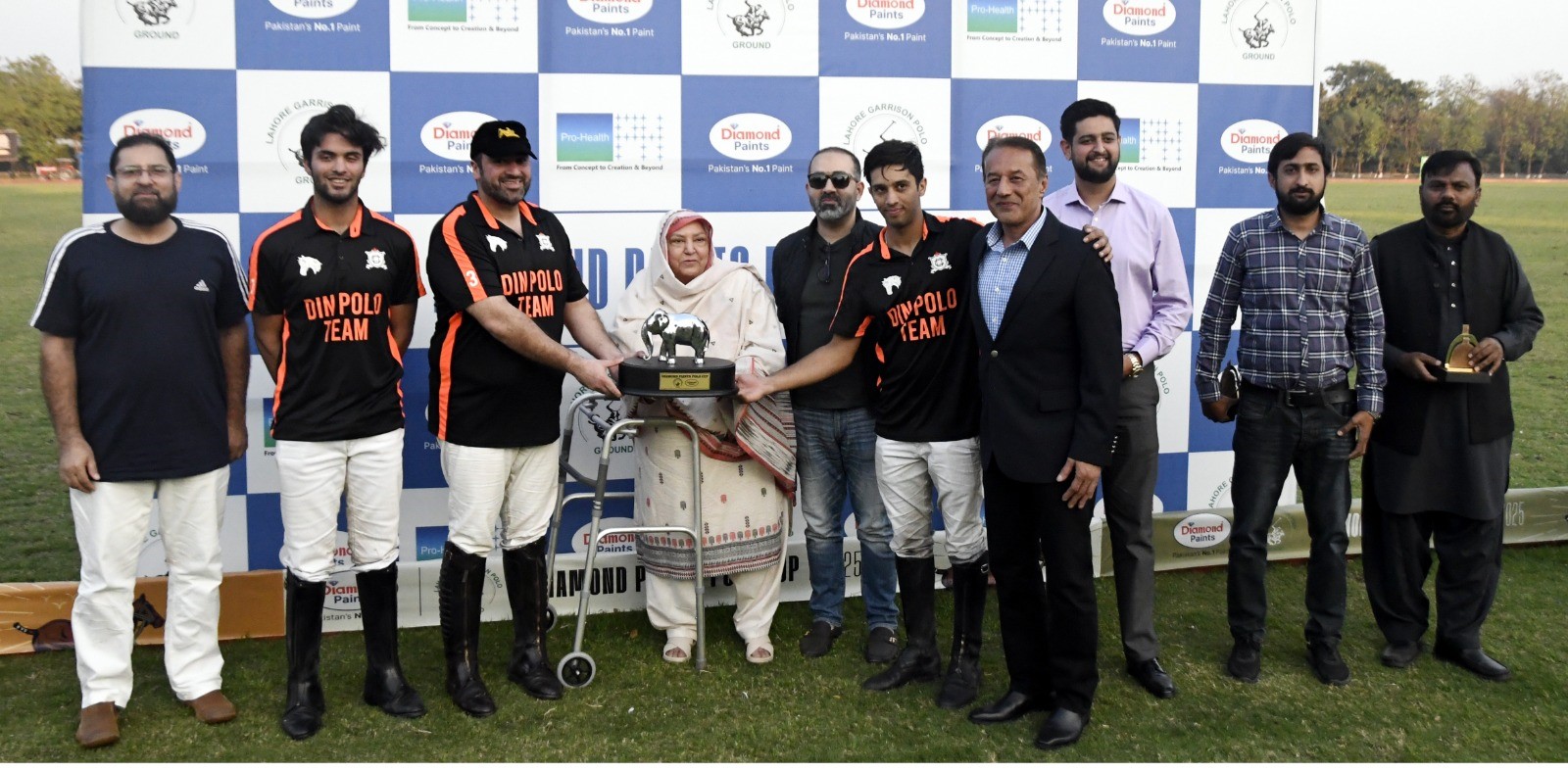 Din Polo clinches coveted trophy of Diamond Paints Polo Cup