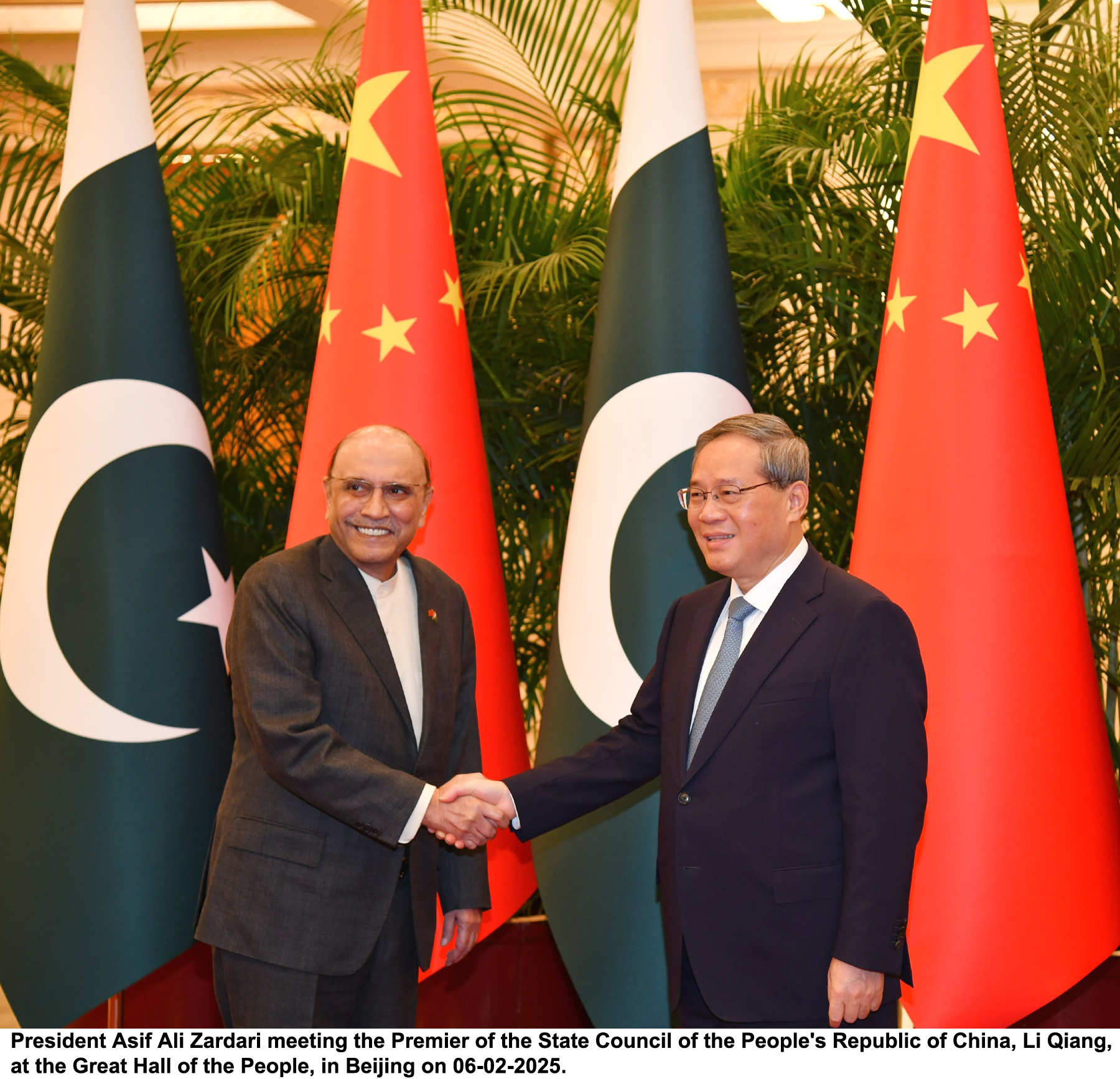 President Zardari, Chinese Premier Li Qiang discuss CPEC 2.0