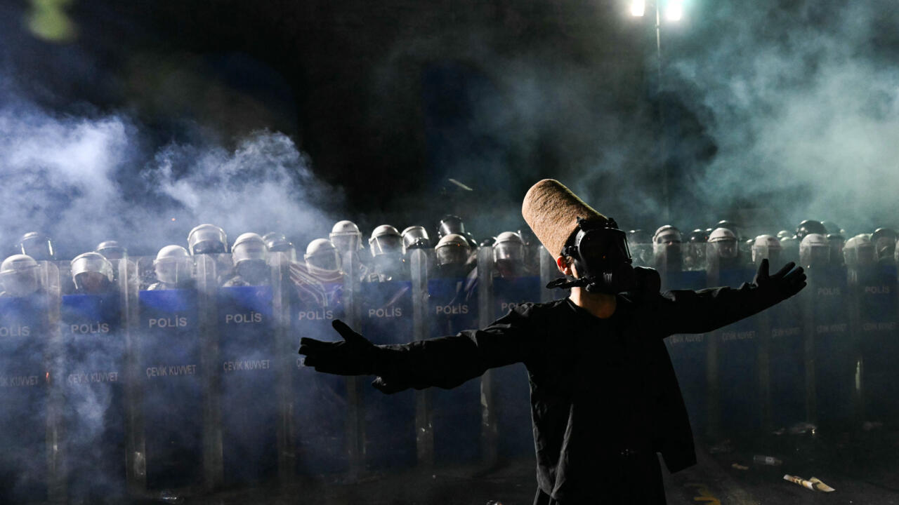 Protesters hit Istanbul streets again over Erdogan rival's arrest