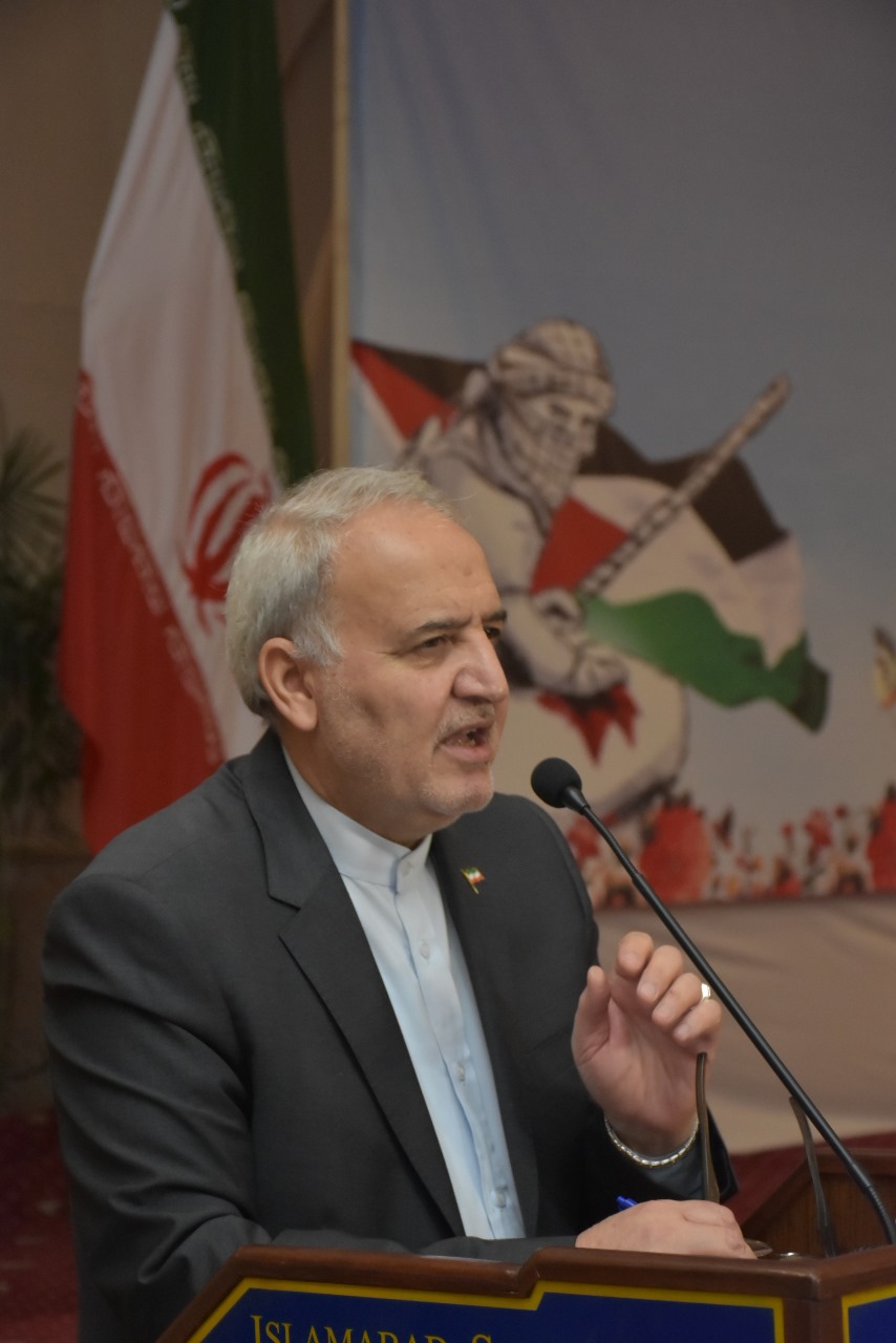 Iranian Ambassador lauds Palestinians for bravely facing Israeli atrocities