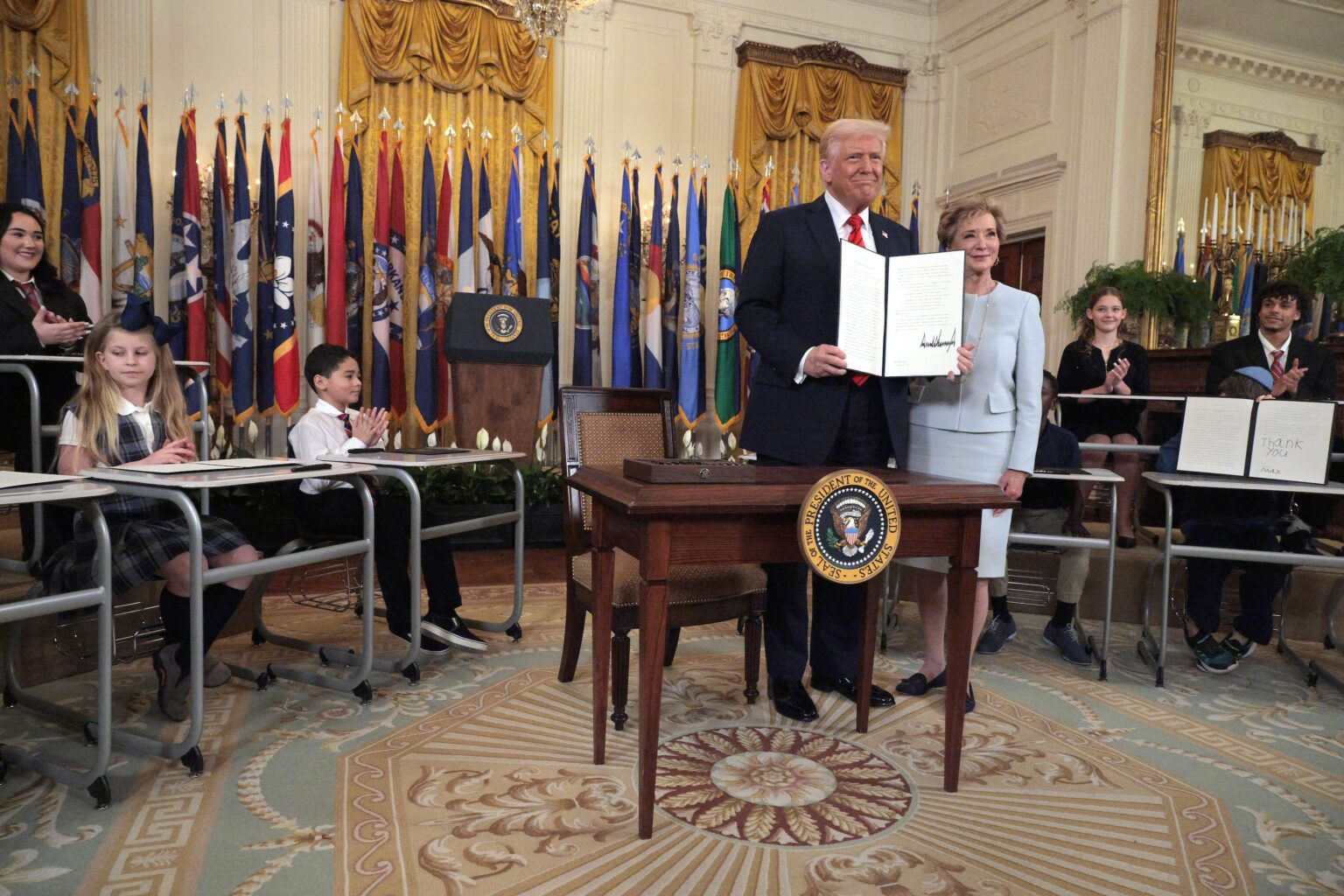 Trump signs order to 'eliminate' US Education Department