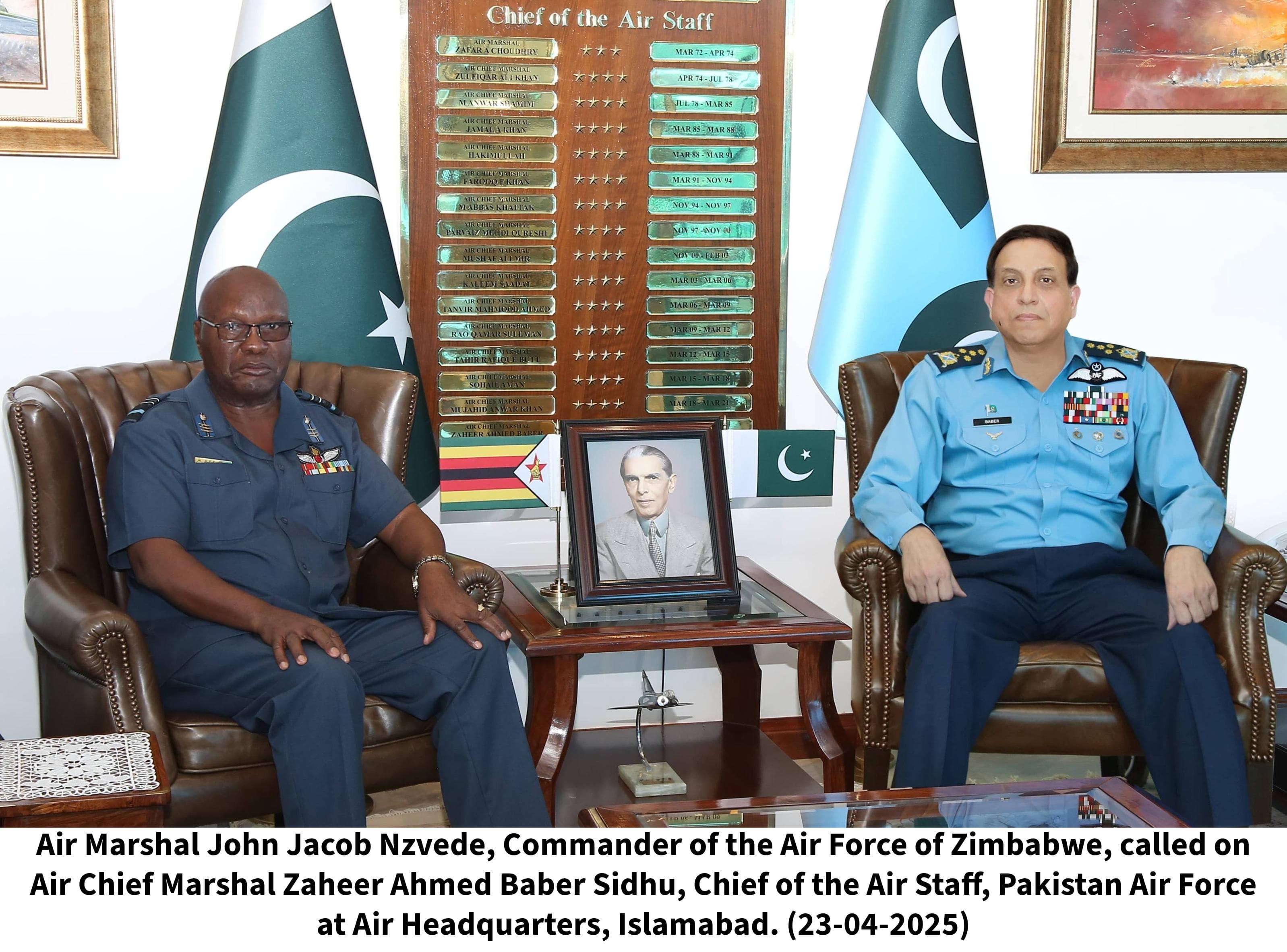 Air Chief reiterates PAF's unwavering support to Zimbabwean Air Force