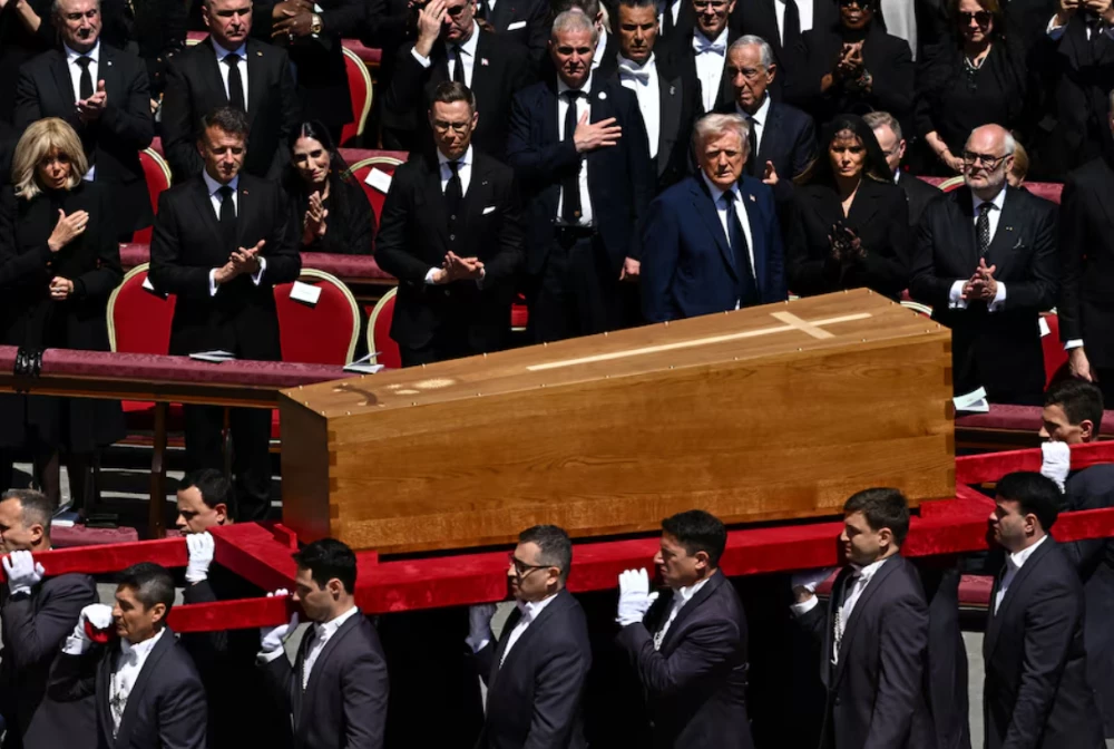 World leaders and mourners pay tribute to Pope Francis at Vatican funeral