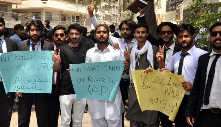Shutter down strikes and sit-ins disrupt daily life in Sindh amid canal protests