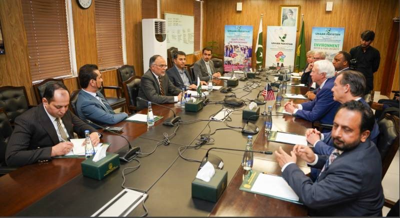 US Congressional delegation calls on Ahsan Iqbal to discuss bilateral cooperation