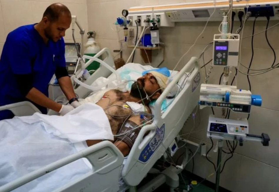 Father of nine in intensive care after Israeli strike kills all but one child