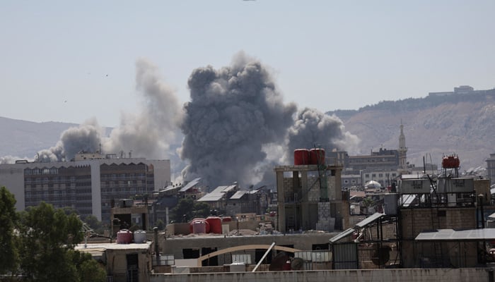 Israeli airstrike hits near Syrian presidential palace amid escalating tensions