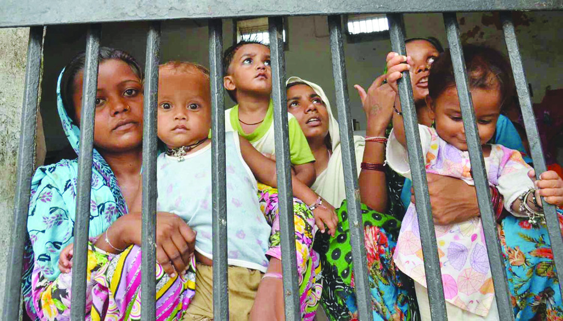 Born behind bars