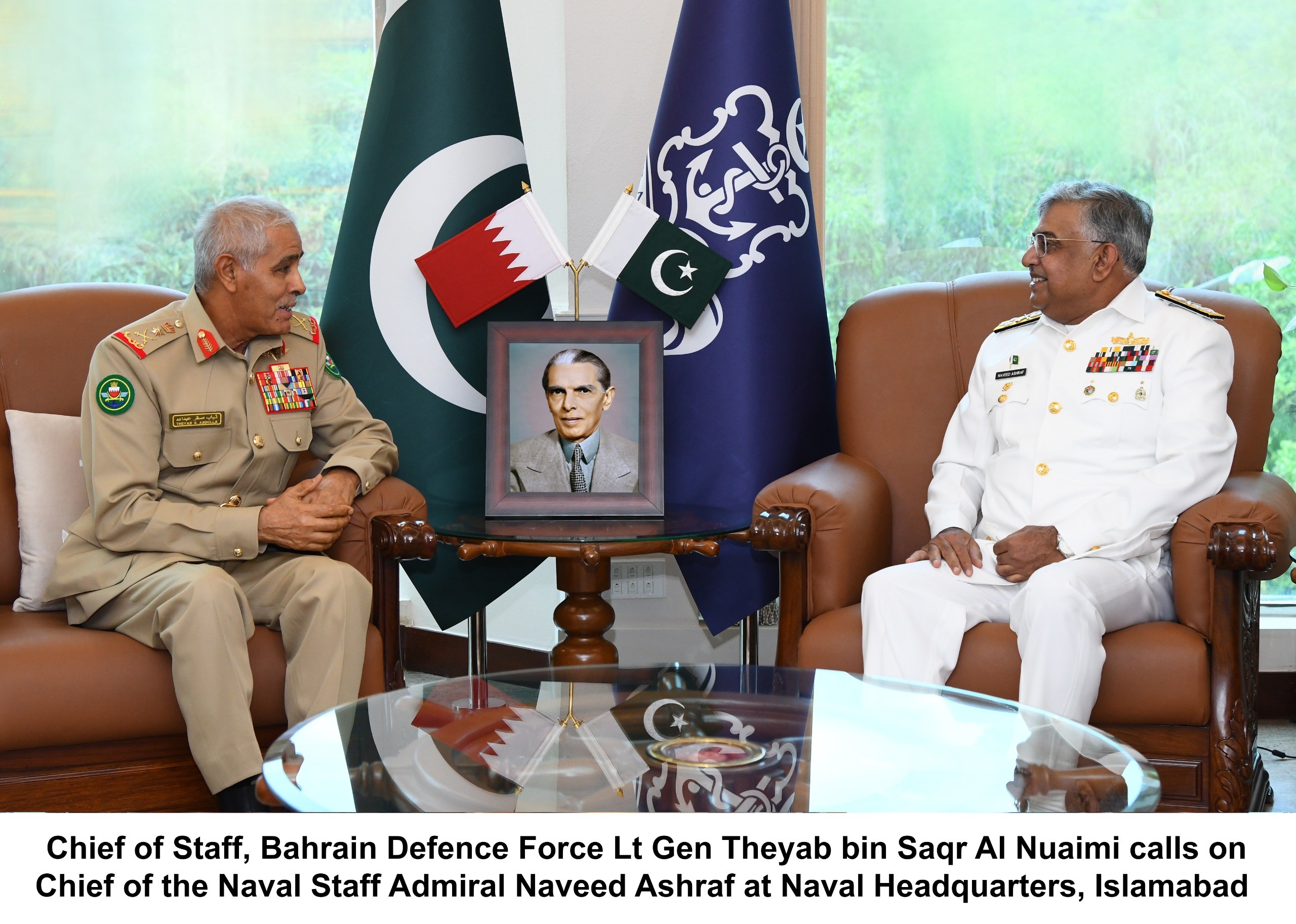 Bahrain Defence Chief, Naval Chief pledge stronger maritime and defence cooperation