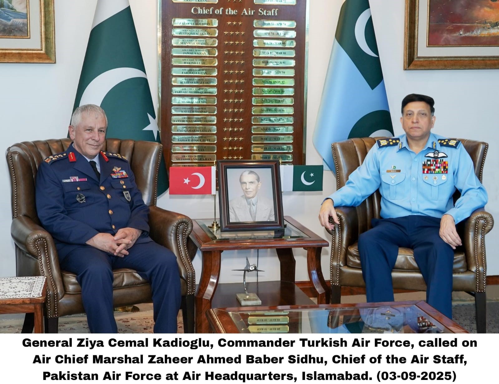 Air Chief, Turkish counterpart vow to expand defence ties, modern warfare cooperation