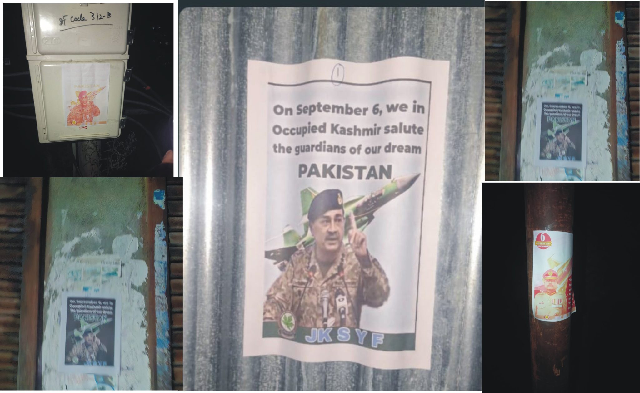 Posters of Field Marshal Asim Munir appear across Kashmir on Defence Day