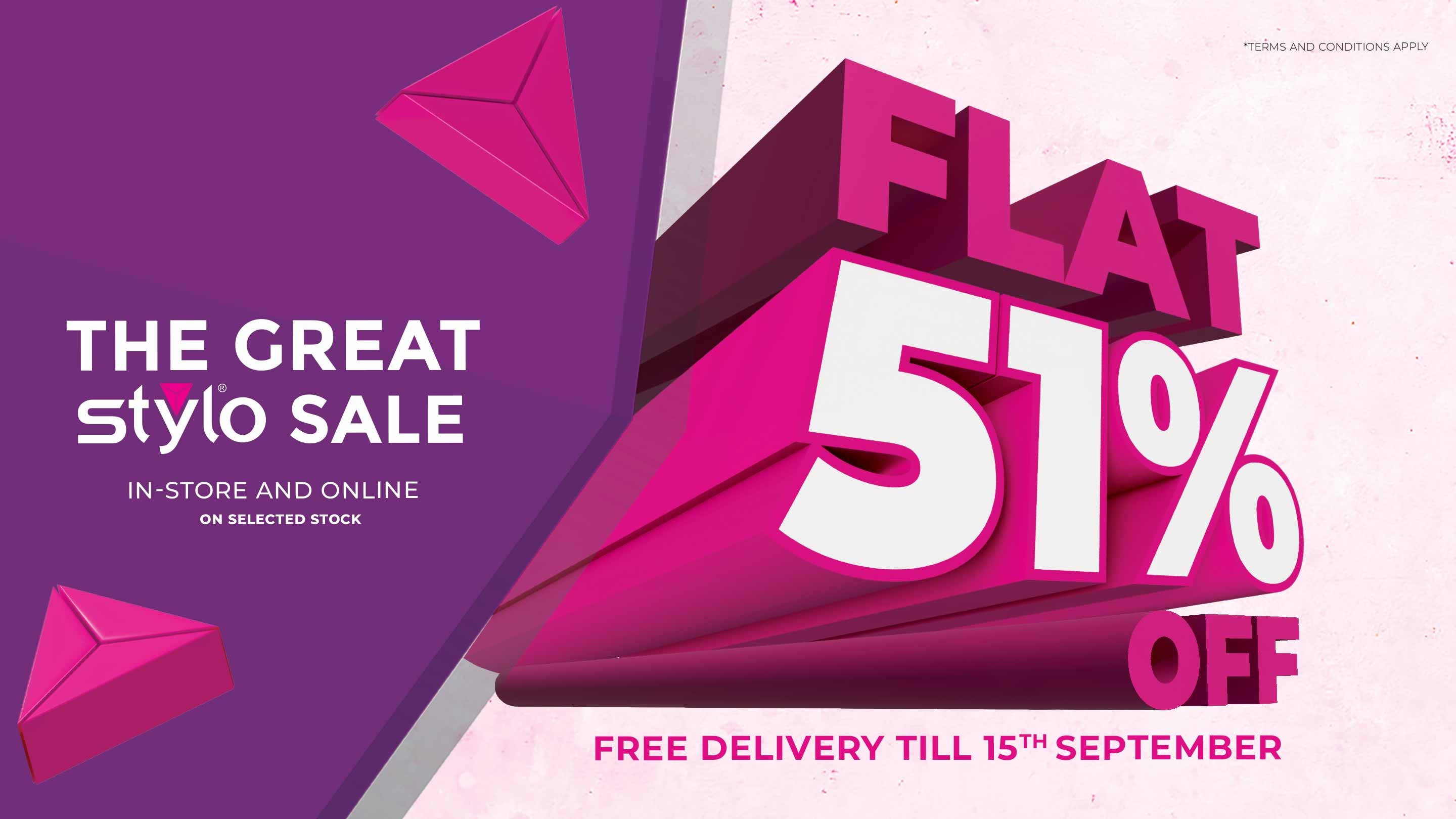 The Great Stylo Sale is Live: Flat 51% Off on Your Favorite Picks